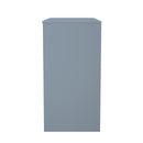 Fluted 4 Drawer Vanity in Denim Blue - Ready Assembled