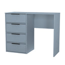 Fluted 4 Drawer Vanity in Denim Blue - Ready Assembled