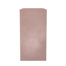 Fluted 4 Drawer Vanity in Kobe Pink - Ready Assembled