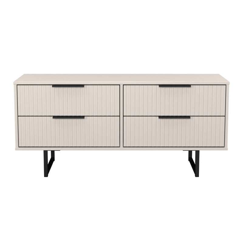 Fluted 4 Drawer Bedbox in Kashmir Matt - Ready Assembled