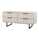 Fluted 4 Drawer Bedbox in Kashmir Matt - Ready Assembled
