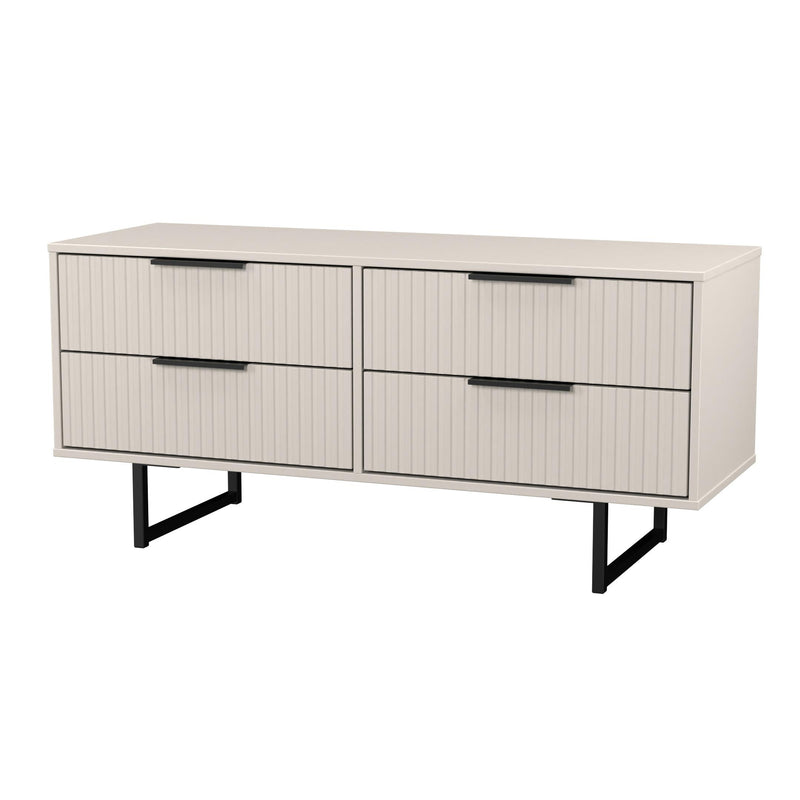 Fluted 4 Drawer Bedbox in Kashmir Matt - Ready Assembled
