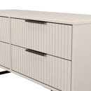 Fluted 4 Drawer Bedbox in Kashmir Matt - Ready Assembled