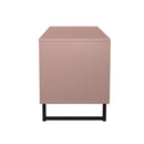 Fluted 4 Drawer Bedbox in Kobe Pink - Ready Assembled