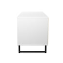 Fluted 4 Drawer Bedbox in White Matt - Ready Assembled