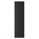 Fluted Double Wardrobe in Black Ash - Ready Assembled