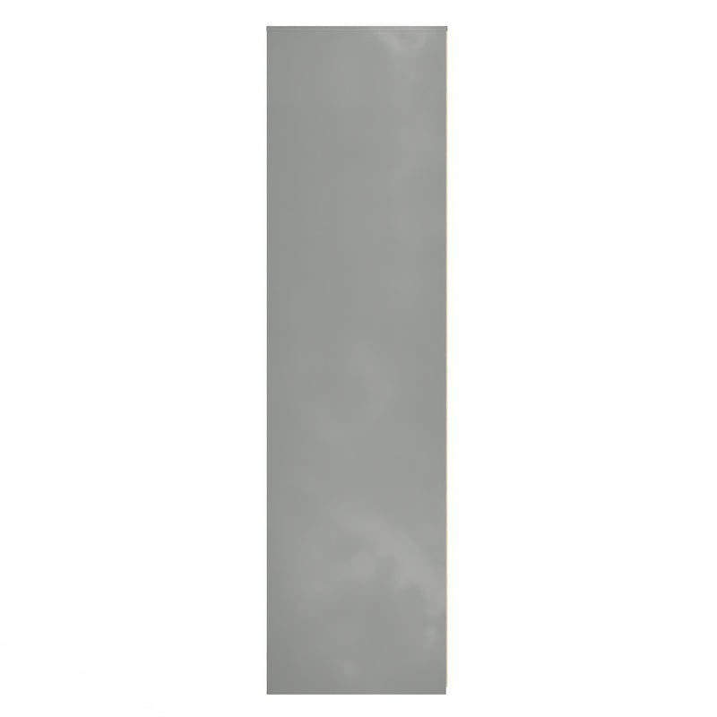 Fluted Double Wardrobe in Dusk Grey - Ready Assembled
