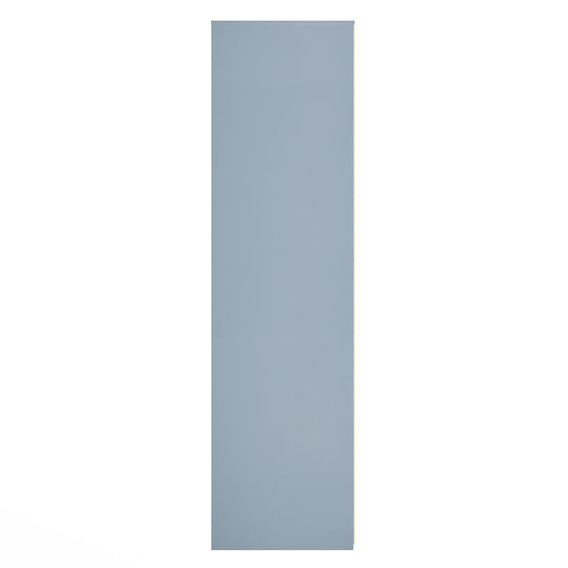 Fluted Double Wardrobe in Denim Blue - Ready Assembled