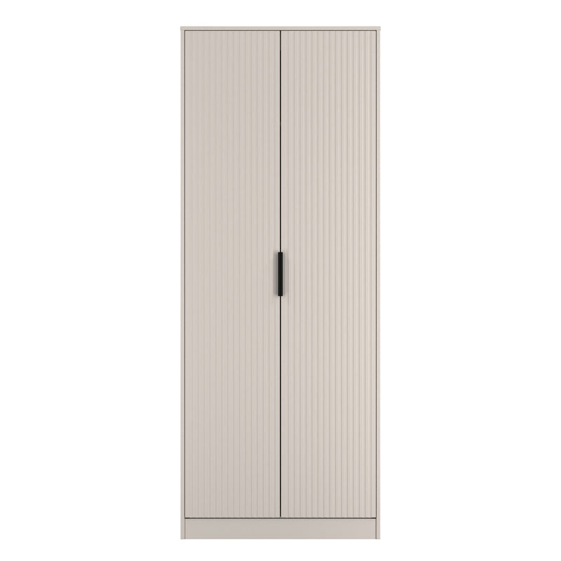 Fluted Double Wardrobe in Kashmir Matt - Ready Assembled