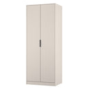 Fluted Double Wardrobe in Kashmir Matt - Ready Assembled