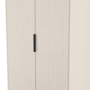 Fluted Double Wardrobe in Kashmir Matt - Ready Assembled