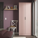 Fluted Double Wardrobe in Kobe Pink - Ready Assembled