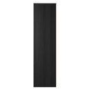 Fluted 2 Drawer Double Wardrobe in Black Ash - Ready Assembled