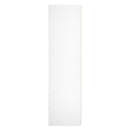Fluted 2 Drawer Double Wardrobe in White Matt - Ready Assembled