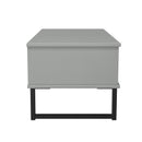 Fluted 1 Drawer Coffee Table in Dusk Grey - Ready Assembled