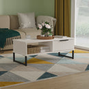 Fluted 1 Drawer Coffee Table in Kashmir Matt - Ready Assembled