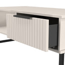 Fluted 1 Drawer Coffee Table in Kashmir Matt - Ready Assembled