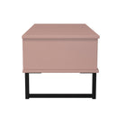 Fluted 1 Drawer Coffee Table in Kobe Pink - Ready Assembled