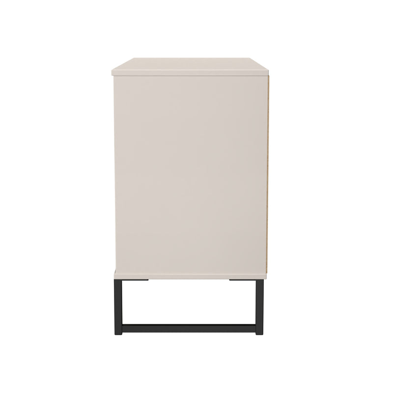 Fluted 3 Drawer TV Unit in Kashmir Matt - Ready Assembled