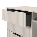 Fluted 3 Drawer TV Unit in Kashmir Matt - Ready Assembled