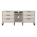 Fluted 6 Drawer Sideboard in Kashmir Matt - Ready Assembled