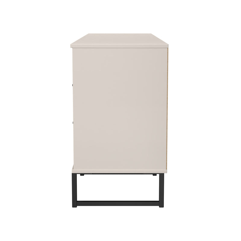 Fluted 6 Drawer Sideboard in Kashmir Matt - Ready Assembled
