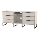 Fluted 6 Drawer Sideboard in Kashmir Matt - Ready Assembled