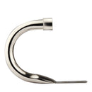 Full Stop - Pair of Holdaback Tiebacks with End Finials in Brushed Silver