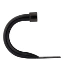 Full Stop - Pair of Holdaback Tiebacks with End Finials in Matt Black