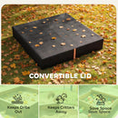 AIYAPLAY Sandbox Cover, Square Sandpit Cover with Drawstring & Elastic Band
