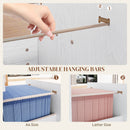 HOMCOM 4 Drawer File Cabinet Locking Filing Cabinet, Wood Effect