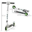 HOMCOM Scooter for Kids - White
