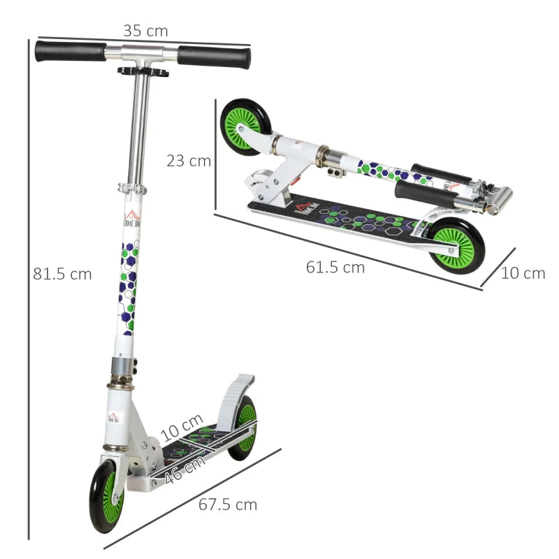 HOMCOM Scooter for Kids - White