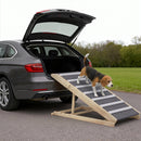 PawHut Dog Ramp For Couch, 4 Adjustable Height Dog Climbing Ladder For Bed