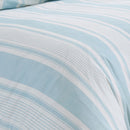 D & D Finlay Stripe Duvet Cover Set in Blue