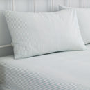 D & D Finlay Stripe Fitted Bed Sheet Set in Blue