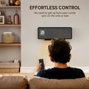 HOMCOM 2000W Ceramic Electric Heater with Fan, Wall Mounted, Black