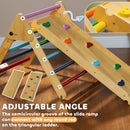 AIYAPLAY Toddler Climbing Frame, Wooden Indoor Pikler Triangle Set