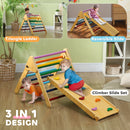 AIYAPLAY Toddler Climbing Frame, Wooden Indoor Pikler Triangle Set