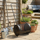 Outsunny Compost Spreader, 20" Peat Moss Spreader