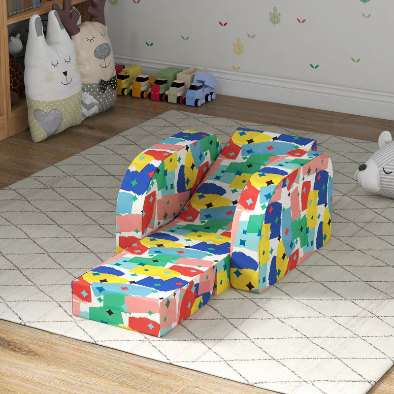 AIYAPLAY Kids Armchair, Foldable Toddler Chair For Bedroom