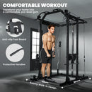 SPORTNOW Cable Crossover Machine, 300kg Multi Gym Cable Pulley System