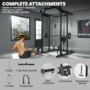 SPORTNOW Cable Crossover Machine, 300kg Multi Gym Cable Pulley System