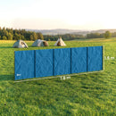 Outsunny Camping Windbreak Portable Wind Blocker Privacy Wall, 7.8m x 1.5m