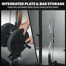 SPORTNOW Cable Crossover Machine, 300kg Multi Gym Cable Pulley System