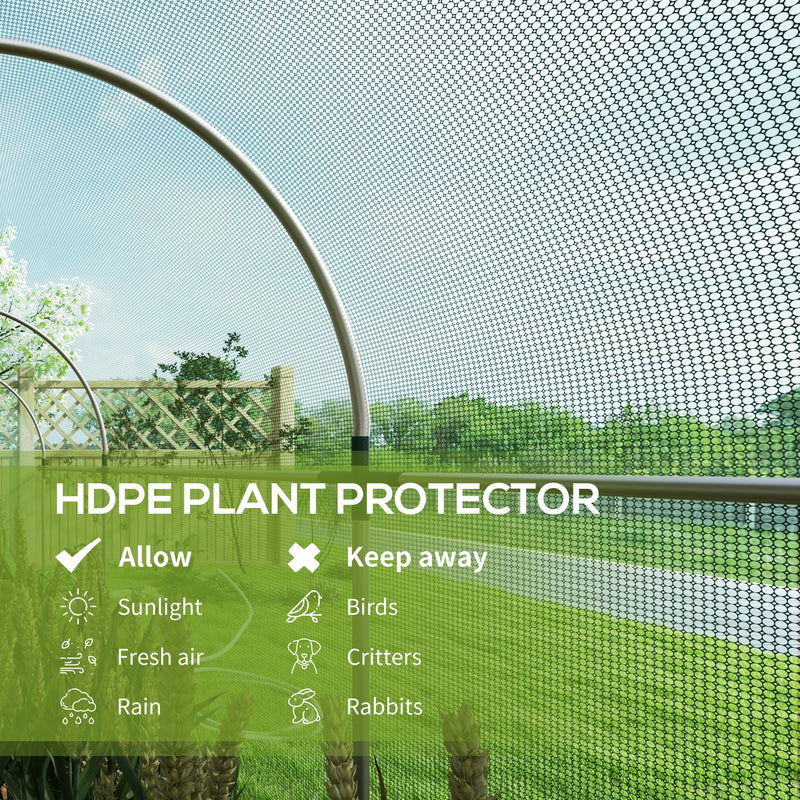 Outsunny Fruit Cage, Plant Protection Tent, 1.2 X 3.6 X 1.9m