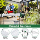 Foldable Fish Cleaning Table 2 in 1 Outdoor Food Preparation Workstation with Sink