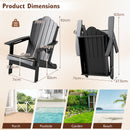 Folding Adirondack High Backrest Chair