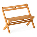 Folding Outdoor Bench For 2 People