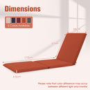 Folding Outdoor Chaise Lounge Cushion